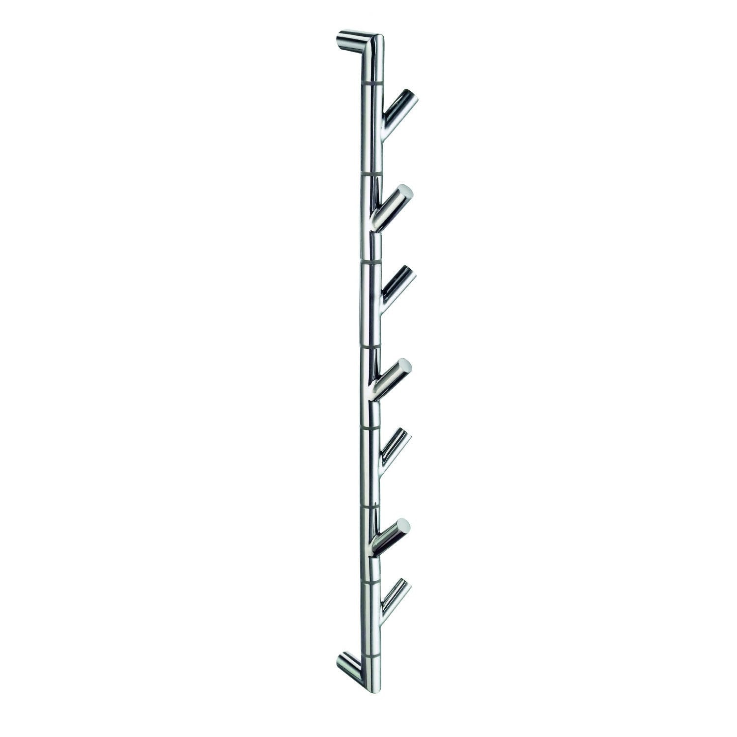 Smedbo Outline Lite FK630 Wall-Mounted Hook Rail — 7 Swivel Hooks