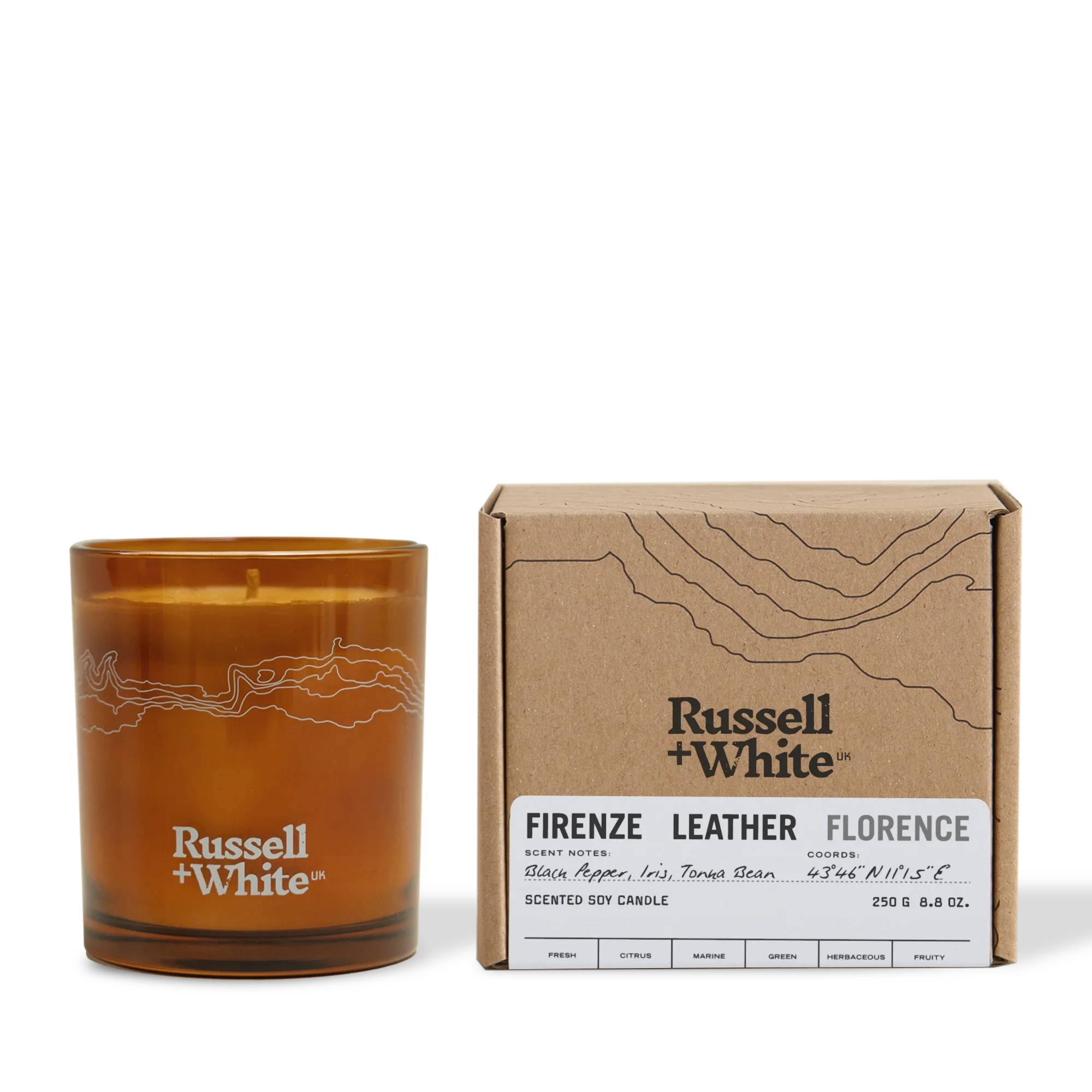 Firenze Leather Scented Candle