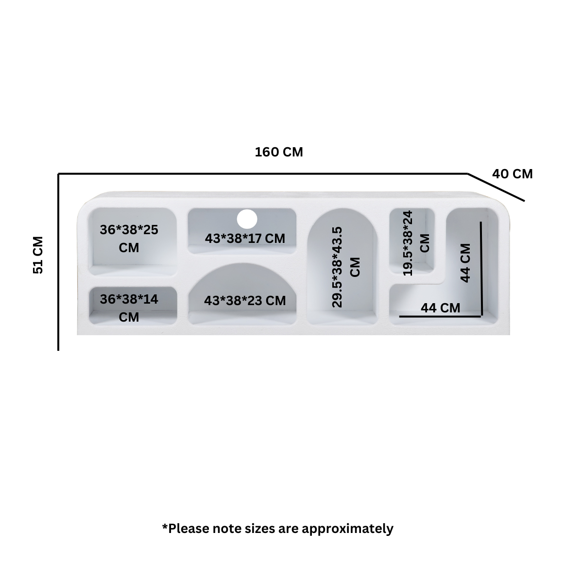 Udaipur Geometric Large Tv Cabinet