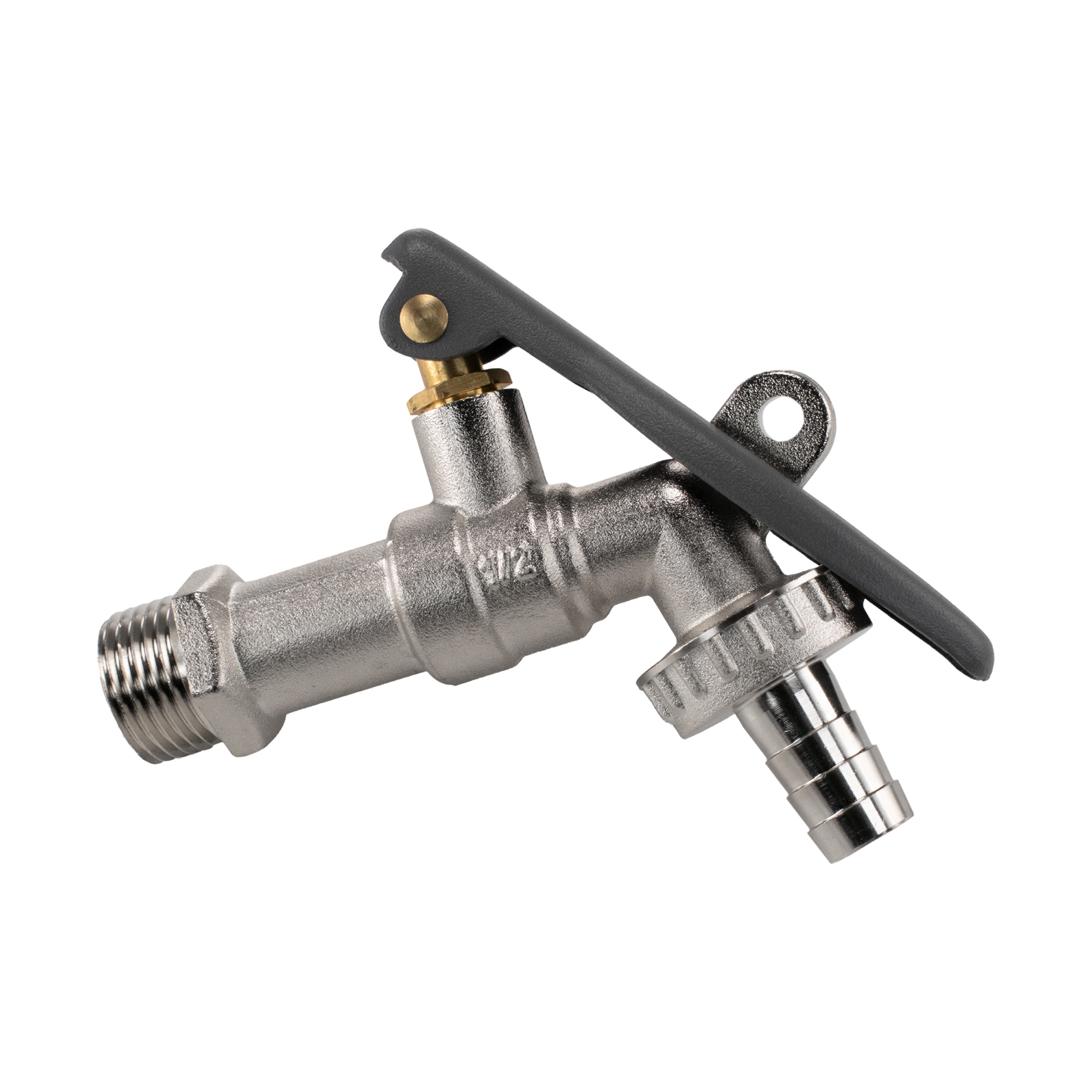 Water Butt Kit 1/2" with Lever Tap Hose Barb and Lever Lock