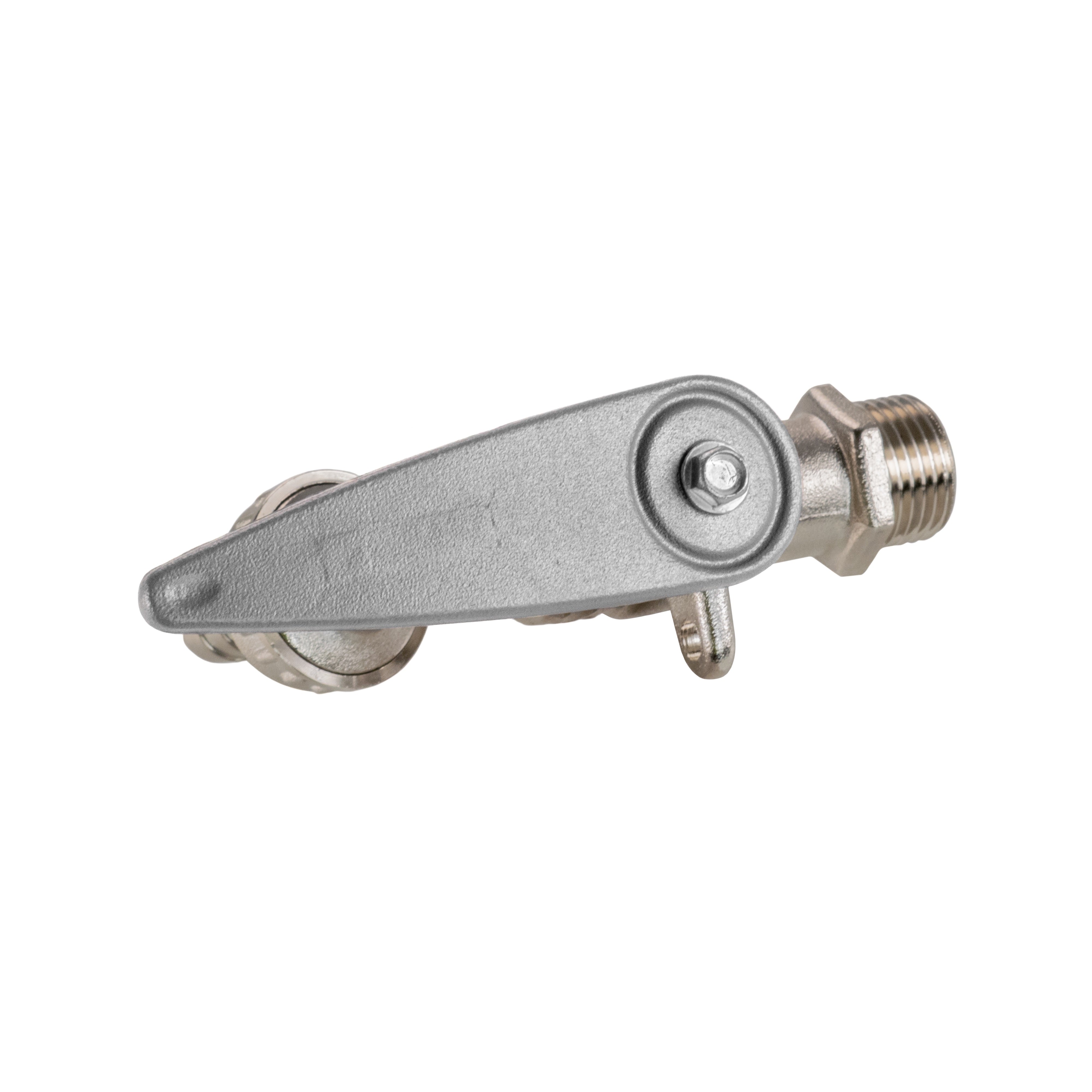 Water Butt Kit 1/2" with Lever Tap Hose Barb and Side Lock