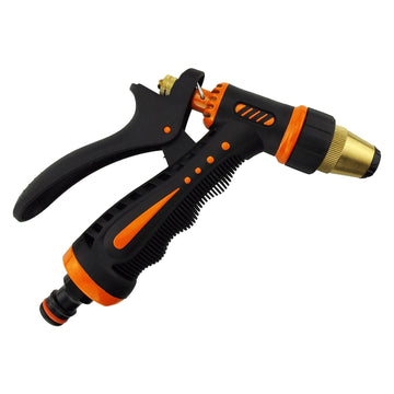 Adjustable Garden Hose Sprayer (Black/Orange Zebra)