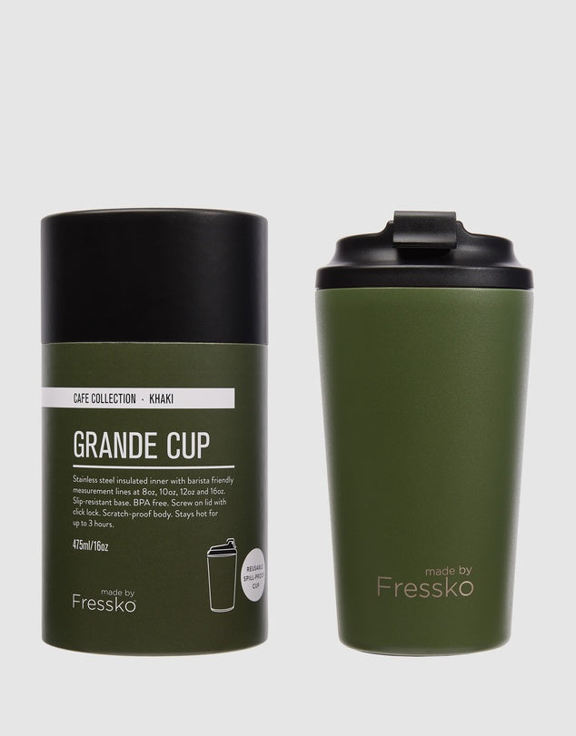 Fressko Reusable Cup/Travel Mug - Khaki