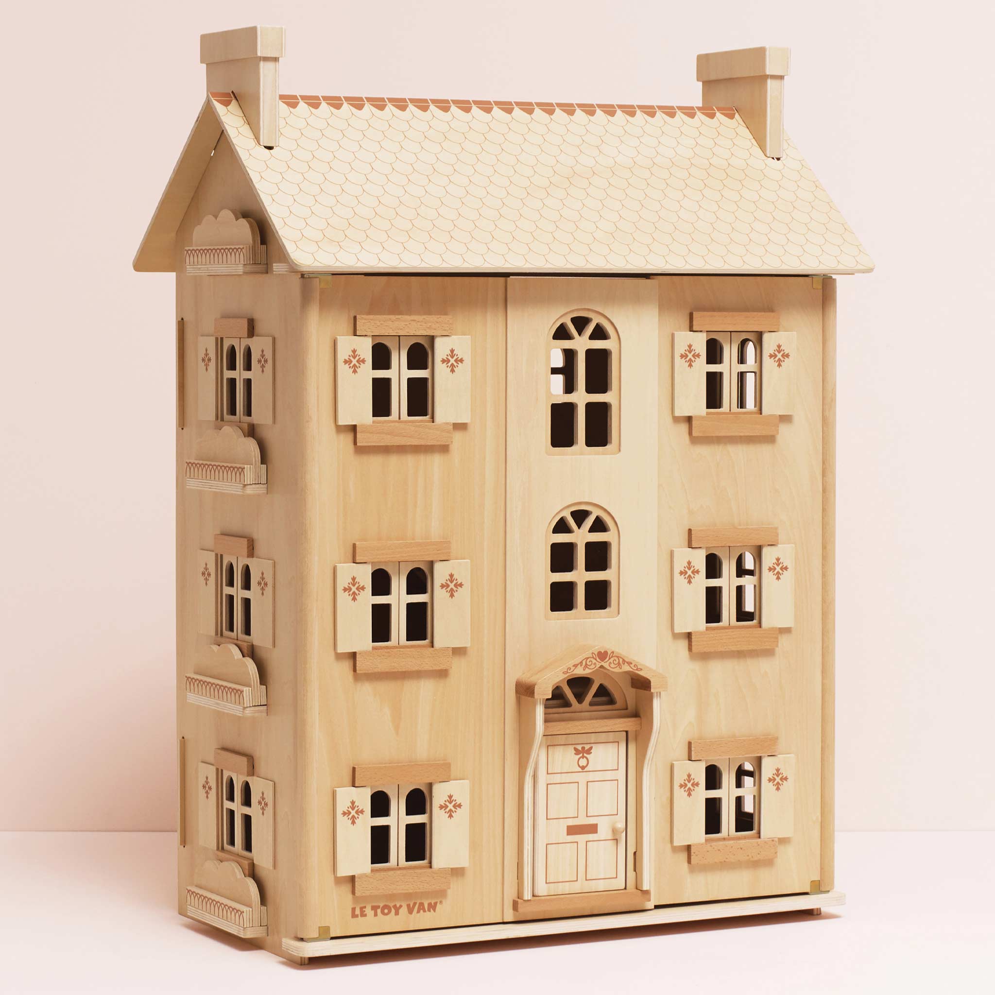 The Grand Natural Wood Dolls House