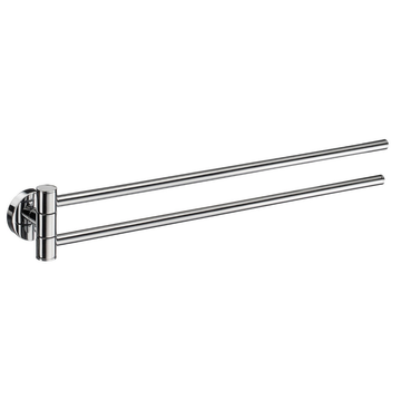 Smedbo Home Double Swing Arm Towel Rail – Polished Chrome HK326