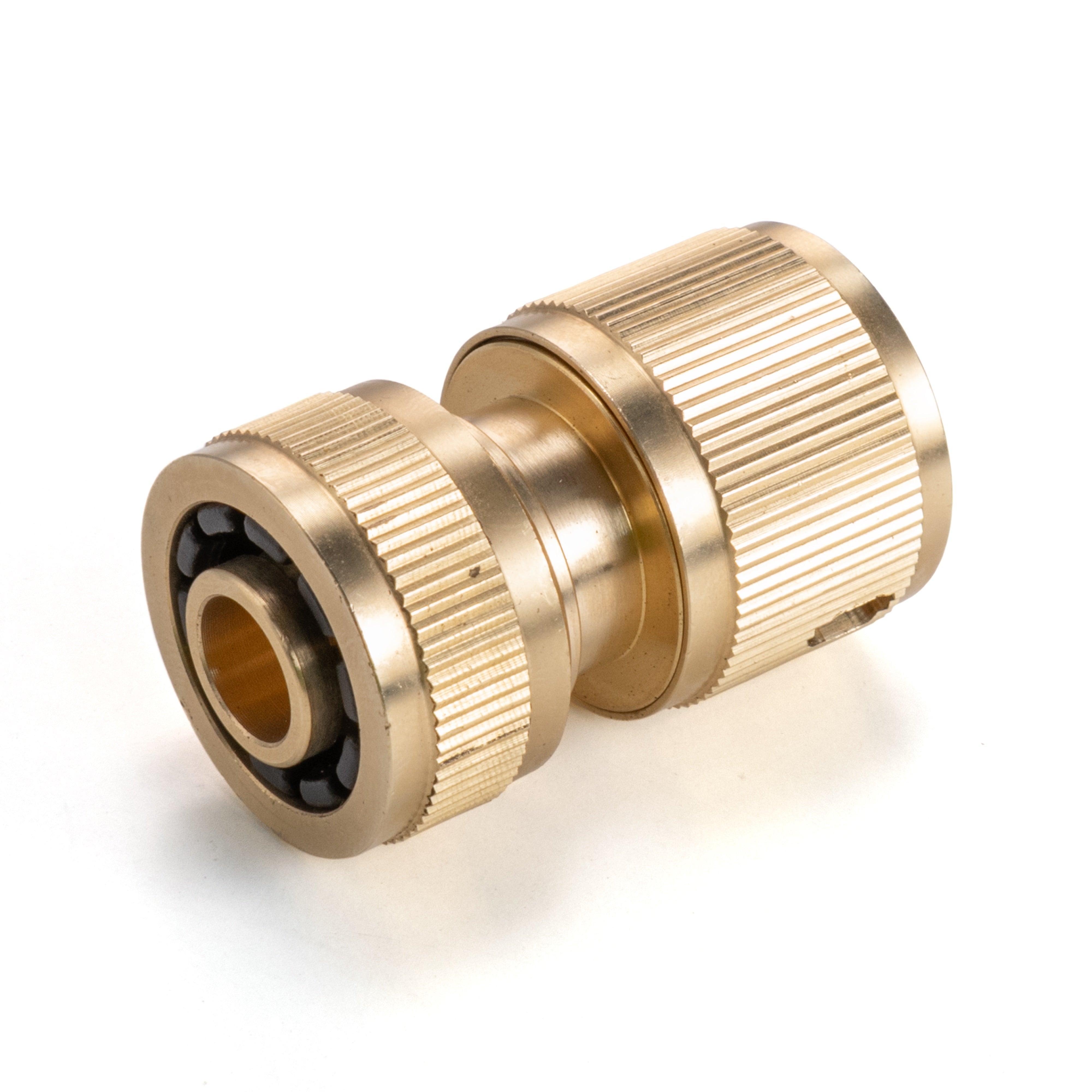 Three Way Tap Splitter Brass 3/4" BSP with Quick Connect and Hose Fittings