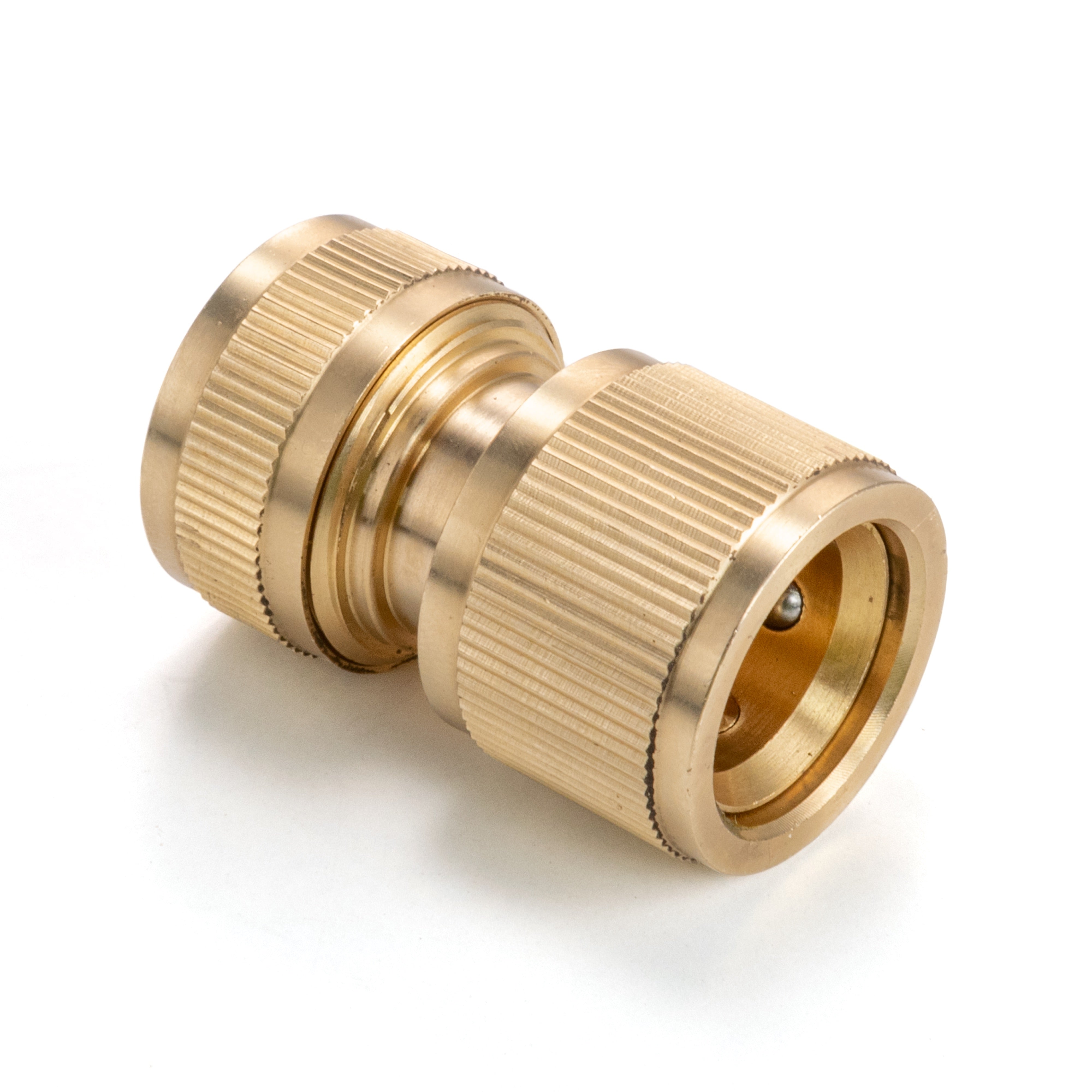 Three Way Tap Splitter Brass 3/4" BSP with Quick Connect and Hose Fittings