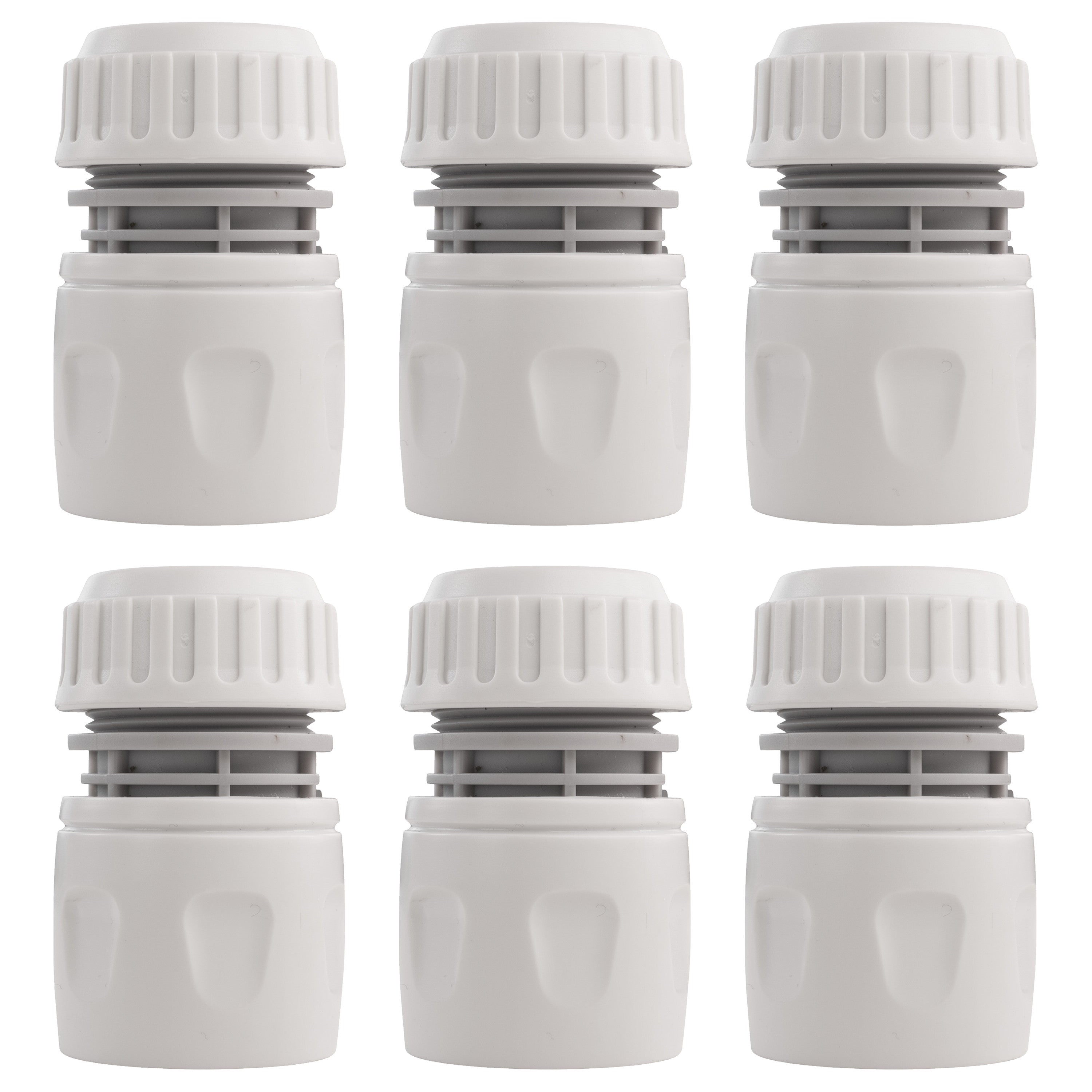 Female Hose Connector, 1/2" or 5/8" Hose,Gray