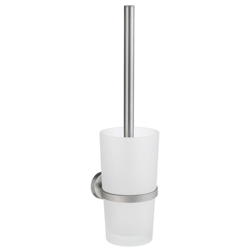 Smedbo Home Wall-Mounted Toilet Brush Set Brushed Chrome HS333