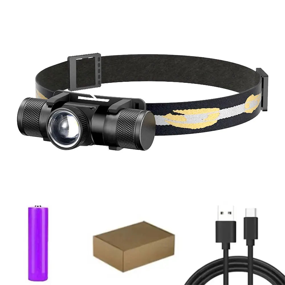 Headlamp High Power Headlight 18650 Rechargeable