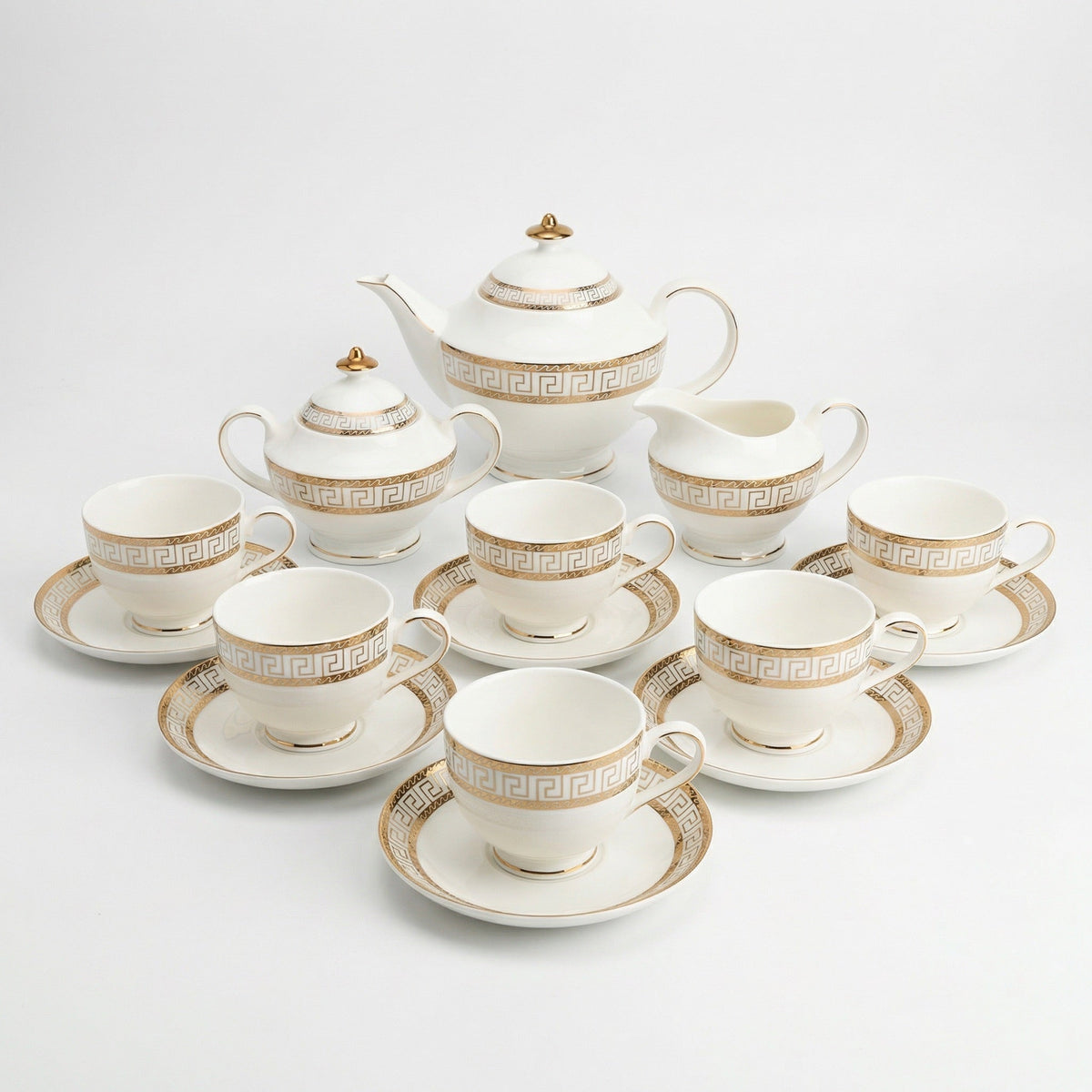 Heritage Gold Tea Set - Service for 6 (15 Pieces)