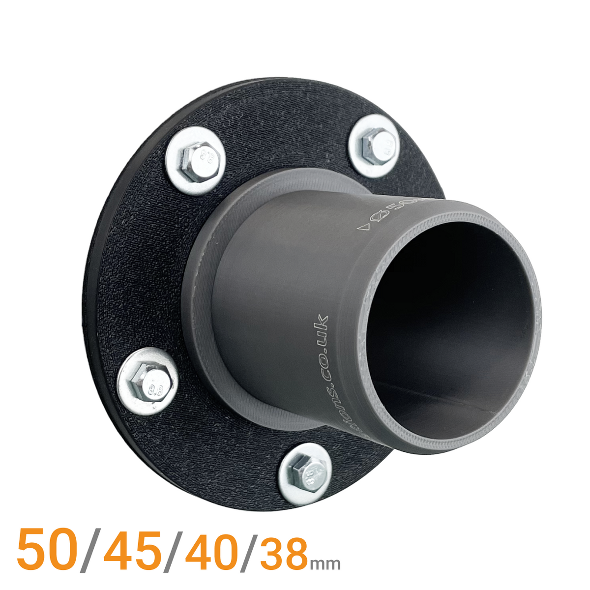 Dust Extraction Flange Adapter - Machine to Hose Connector 50mm 45mm 40mm 38mm