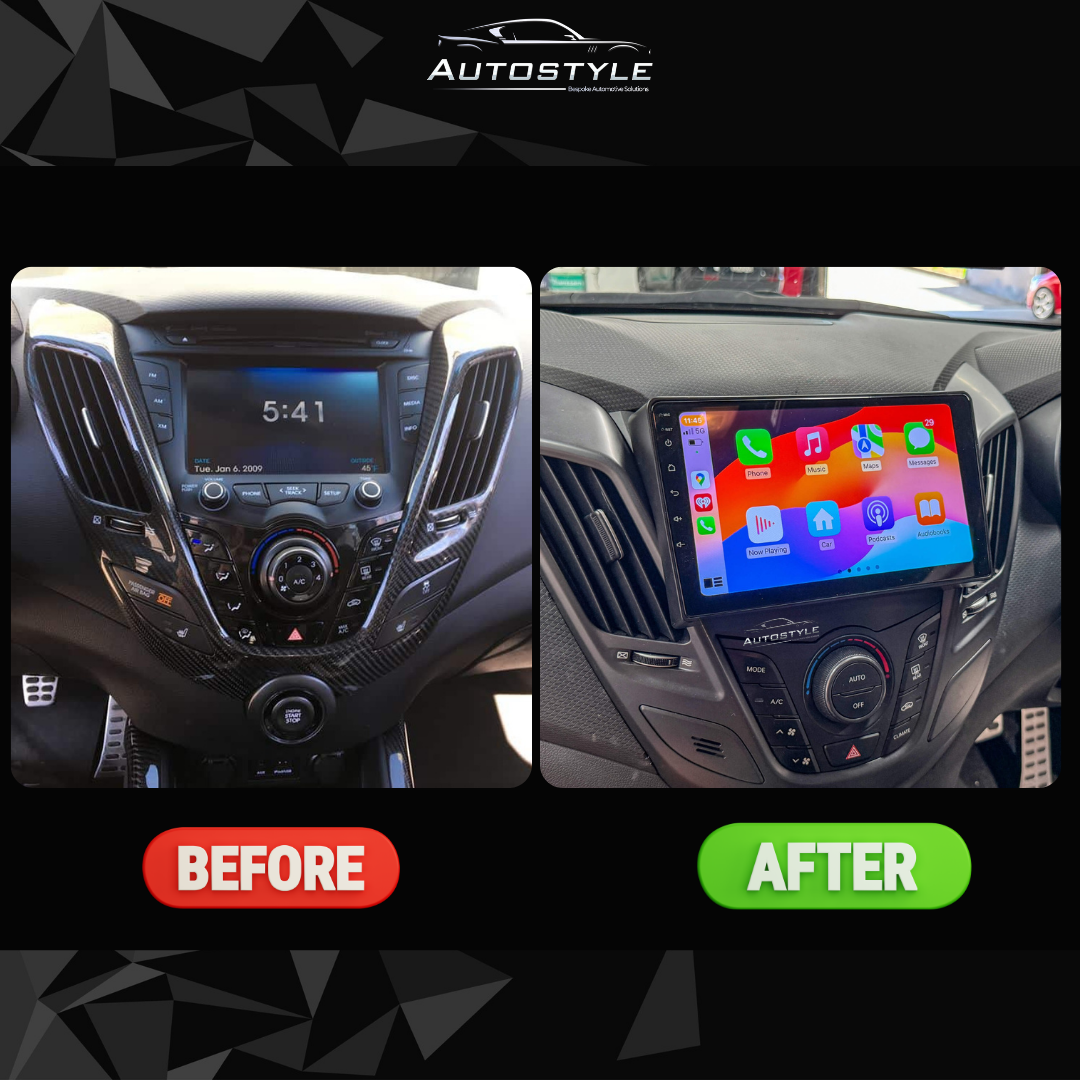 Hyundai Veloster FS Apple Carplay / Android Auto 9" Stereo Upgrade 2011-2017
