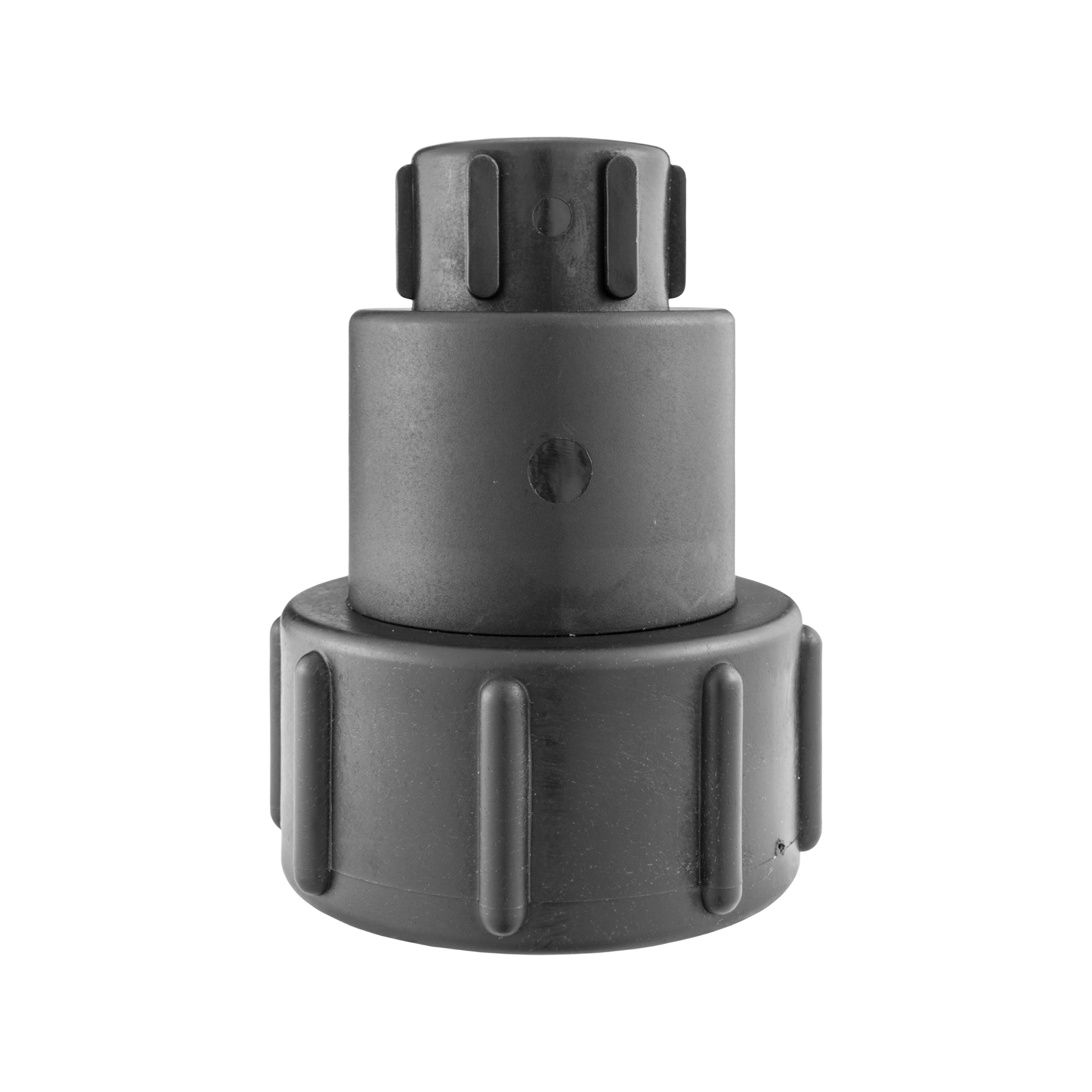 IBC 2" S60X6 - 1/2" BSP Extender Adaptor with Extended Brass Chrome Tap 1/2" Barb