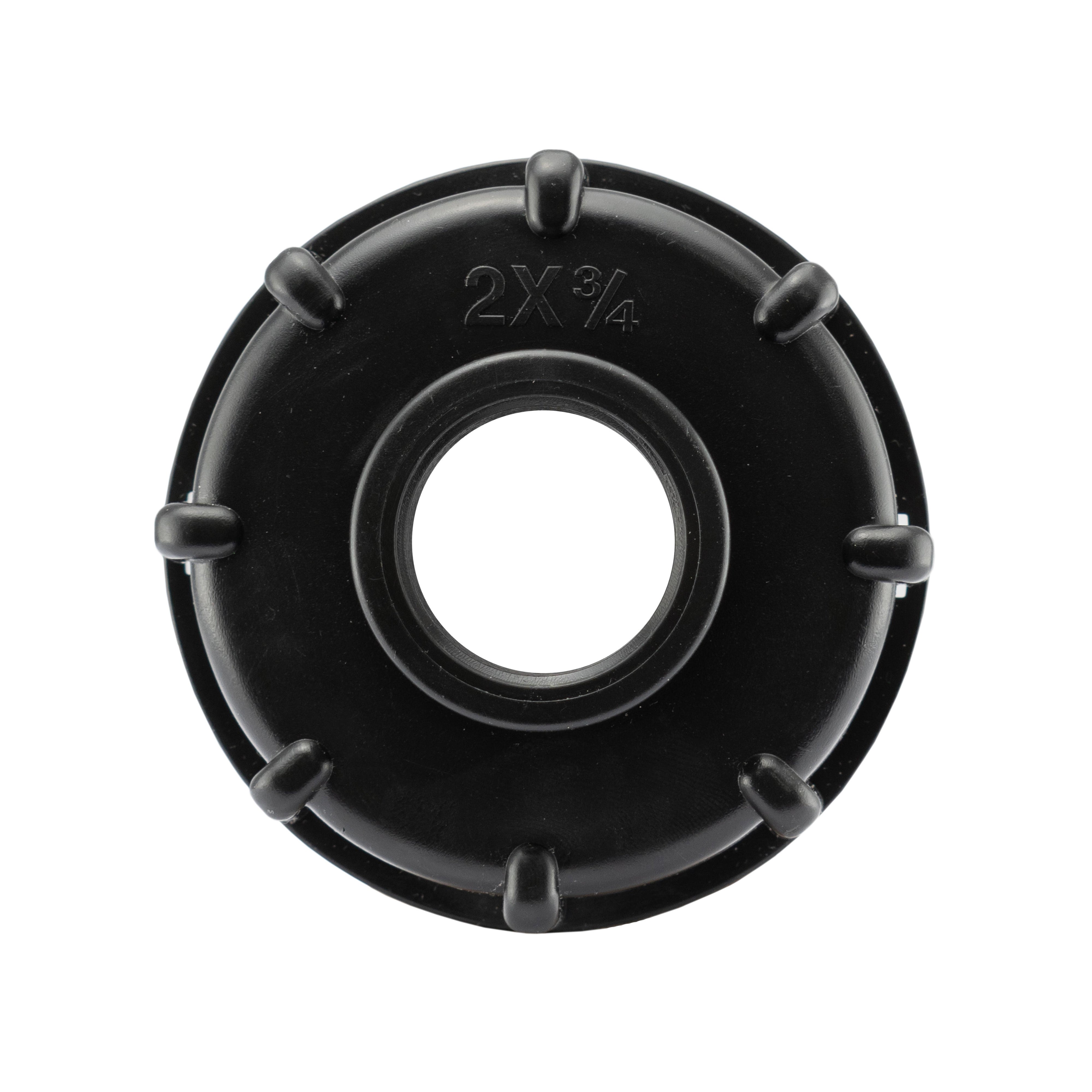 IBC 2” S60X6 Cap with Lever Tap and Max Flo Hose Connectors Set