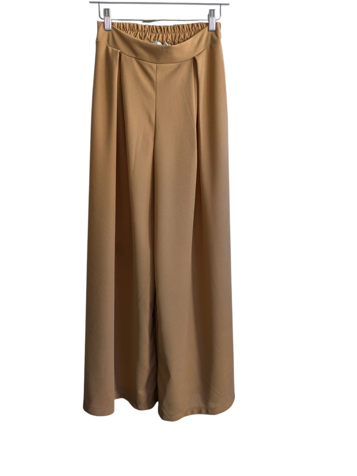Khaki Wide Leg Trousers S/M – Fits Up to UK 12/14