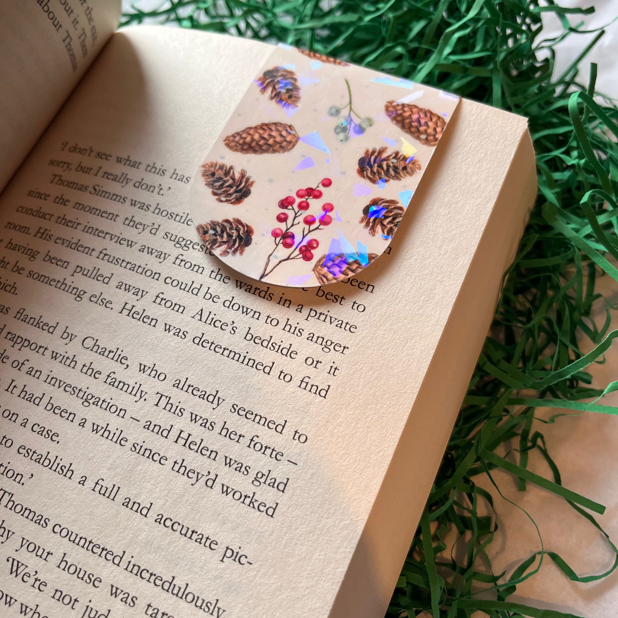 Pine Cone magnetic bookmark