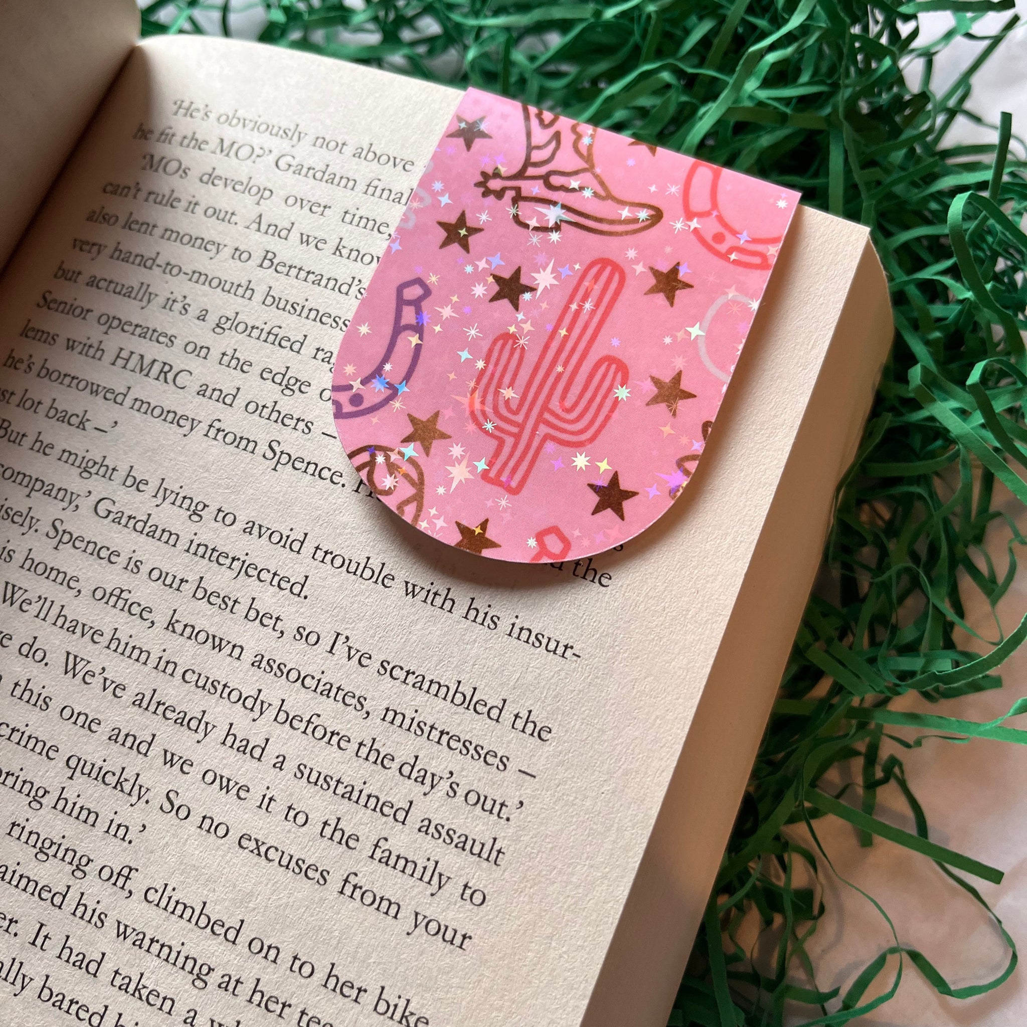 Cowboy magnetic bookmark