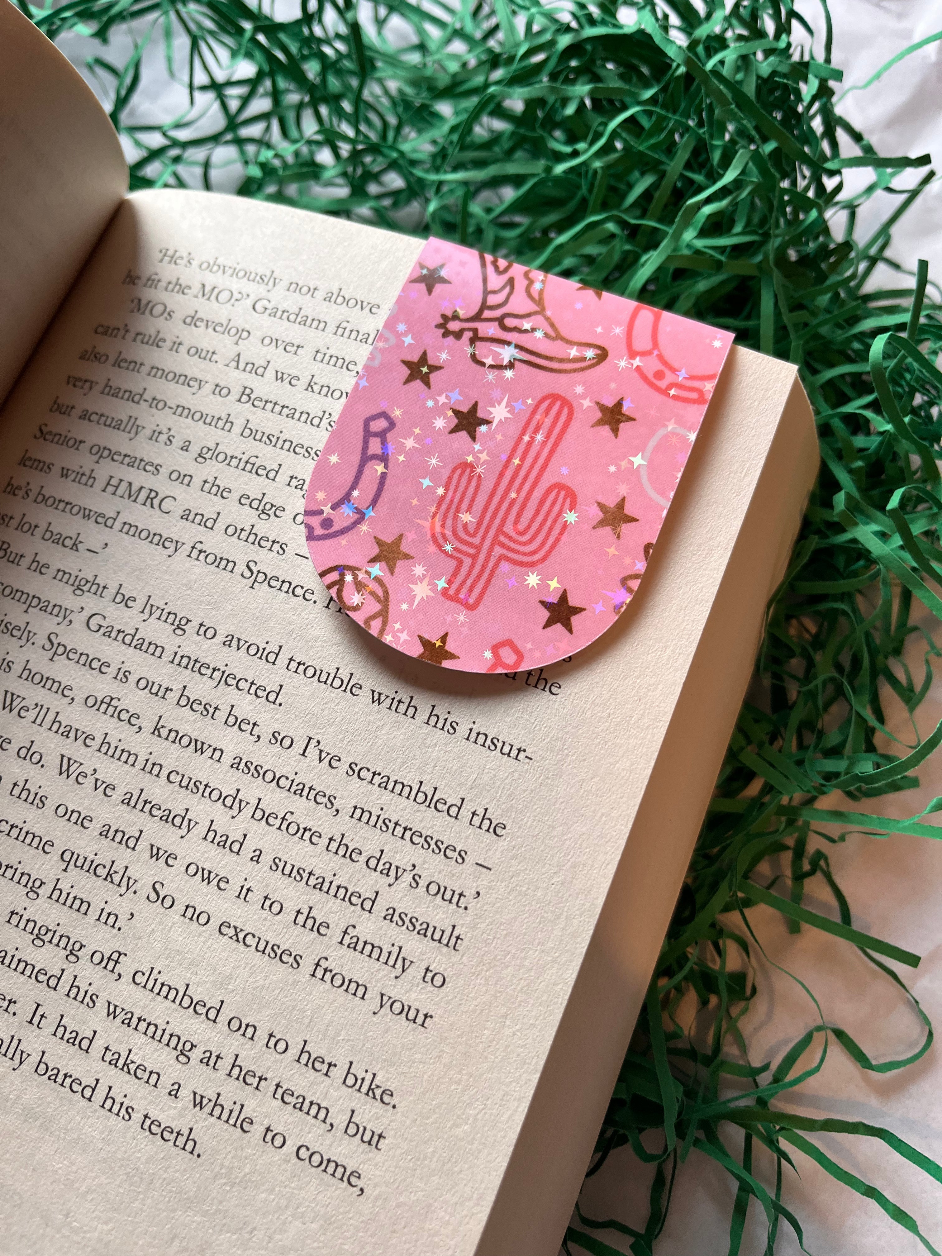 Cowboy magnetic bookmark
