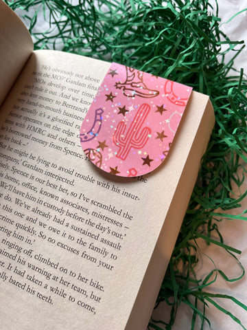 Cowboy magnetic bookmark