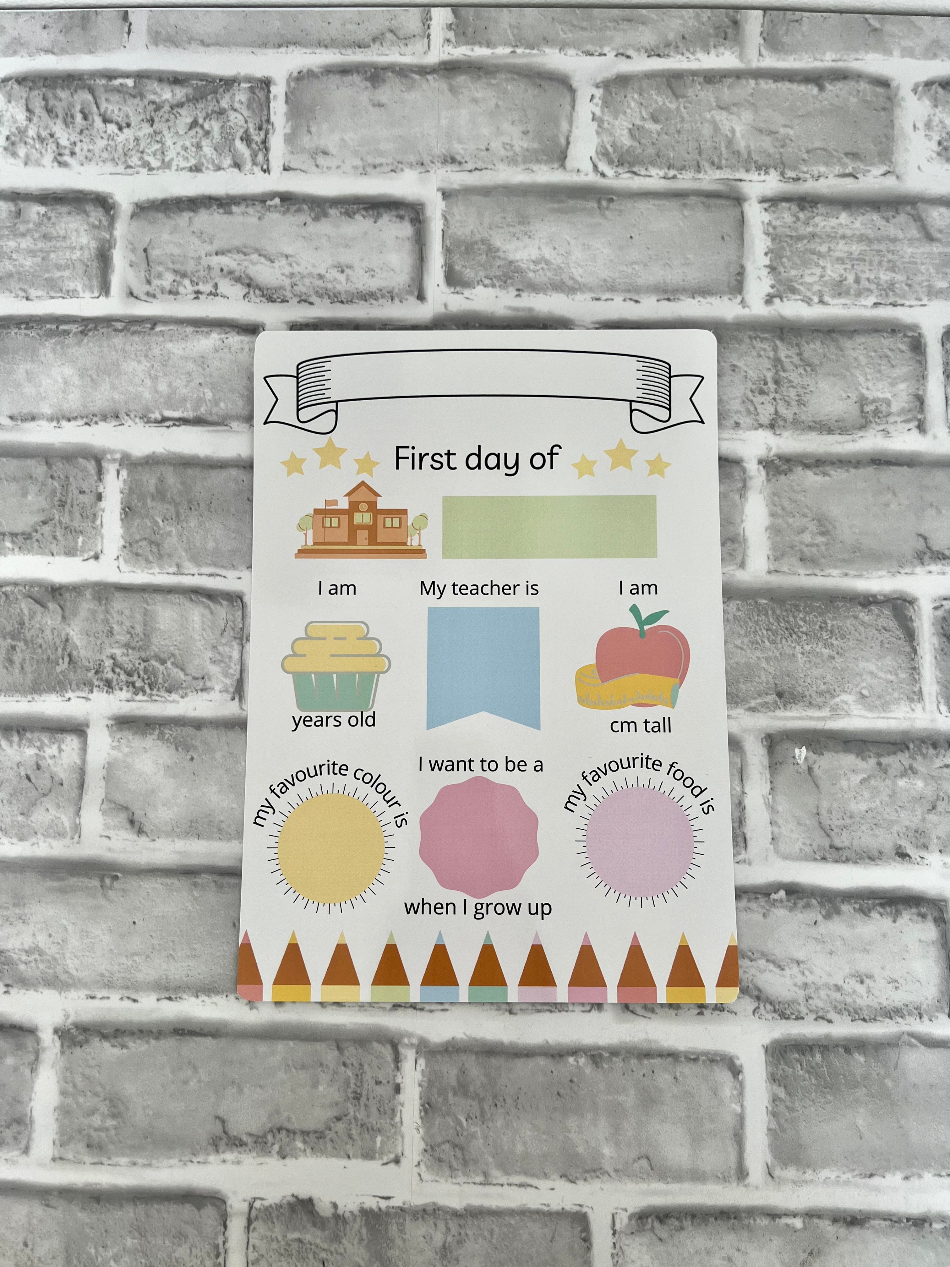 First Day of School Sign