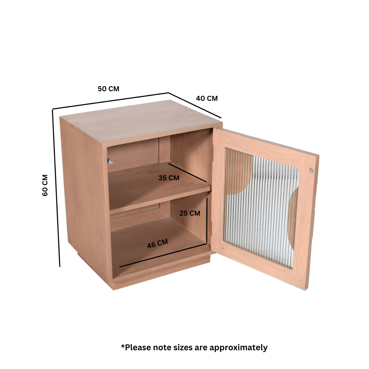 Jodhpur Solid Wood Bedside Table