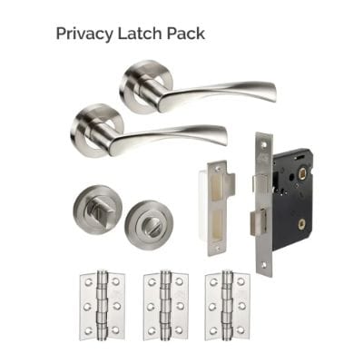 Boston Polished Satin Stainless Steel Latch Pack