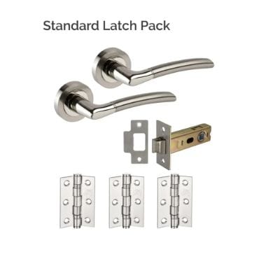 Dallas Polished Satin Stainless Steel Latch Pack
