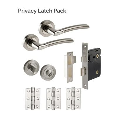 Dallas Polished Satin Stainless Steel Latch Pack