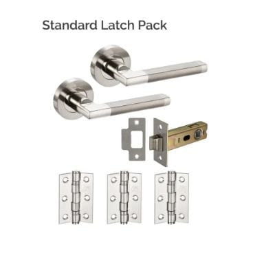 Seattle Polished Satin Stainless Steel Latch Pack