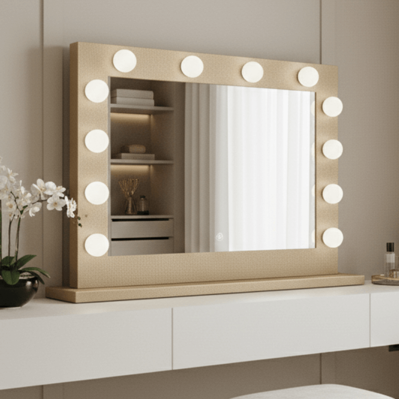 Jolie Gold Hollywood Mirror 80 x 60cm