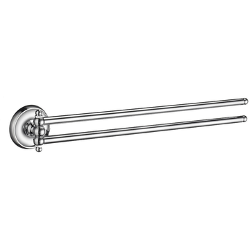 Smedbo Villa Double Swing Arm Towel Rail Polished Chrome K226