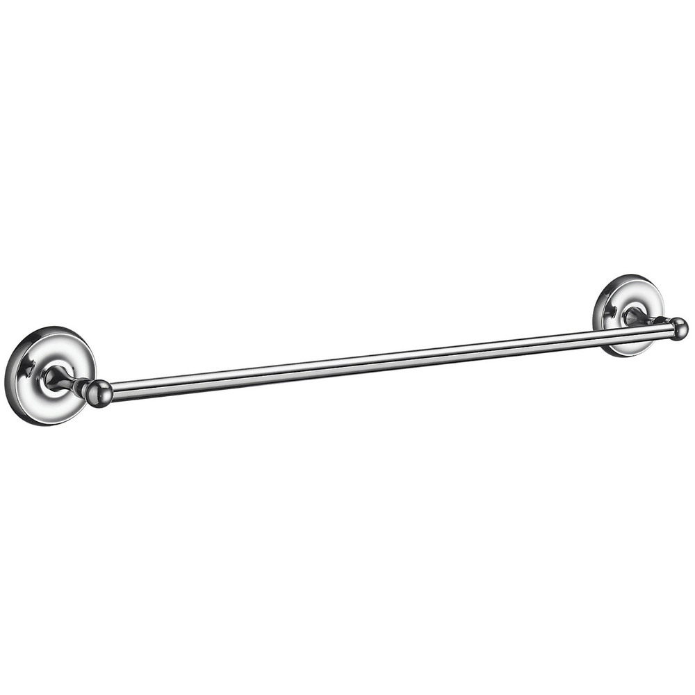 Smedbo Villa Single Towel Rail 63.5cm Polished Chrome K2464