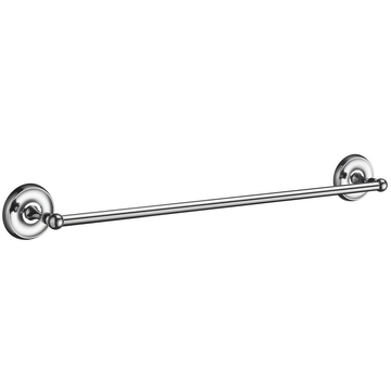 Smedbo Villa Single Towel Rail 63.5cm Polished Chrome K2464