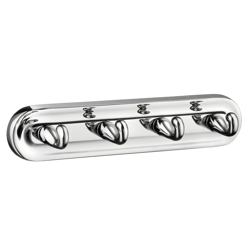 Smedbo Villa Quadruple Hook Rack Polished Chrome K259