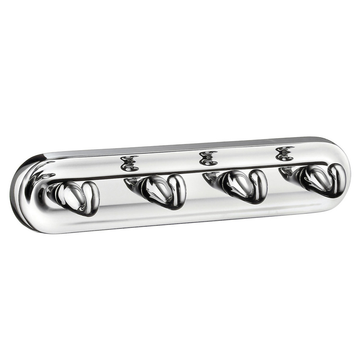 Smedbo Villa Quadruple Hook Rack Polished Chrome K259