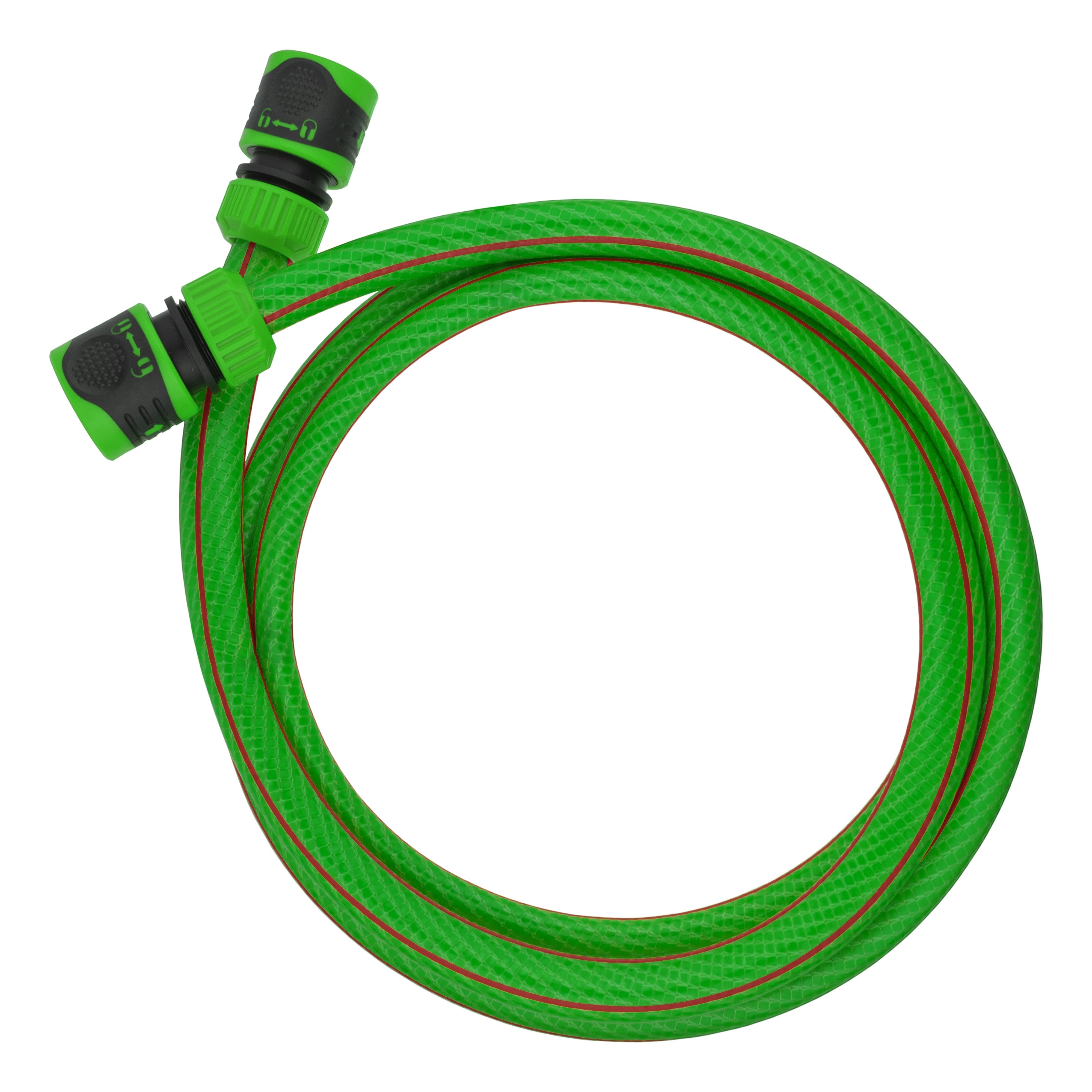 Premium Garden Hose Green with Green Lock Connectors