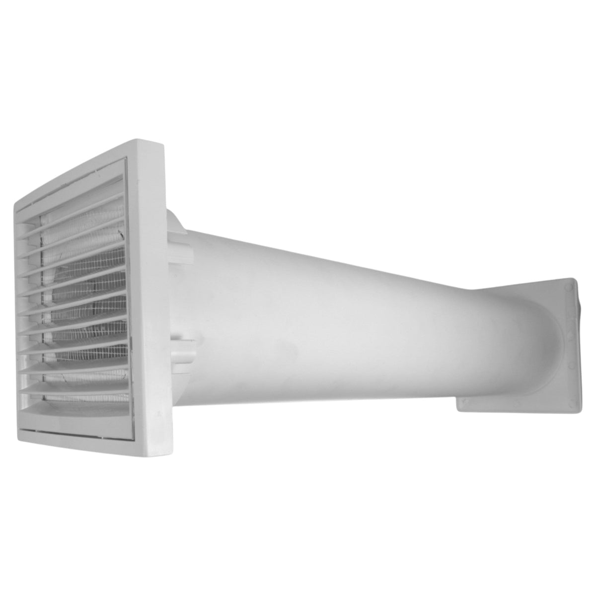 VC-KR0153 Louvre Vent Through Wall Ventilation Kit 100mm Pipe with Graphite Vent