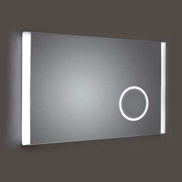 Kilmore Rectangular Mirror with Square LED Side Lights & On/Off Touch Sensor