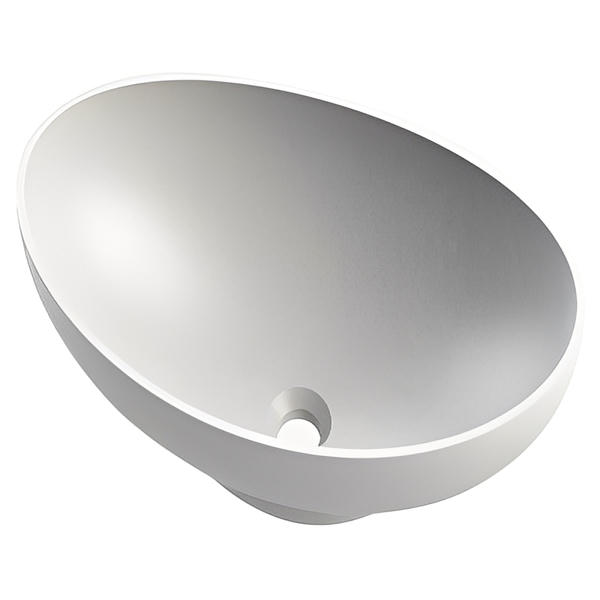 Queen Oval Stone Solid Surface Basin - 572  x 180 x 180mm