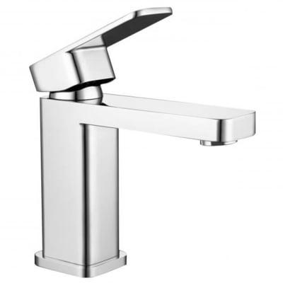 Eco Square Mono Basin Mixer with Clicker Waste - All Colours