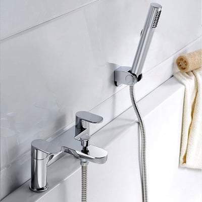 Round Bath Shower Mixer in Chrome