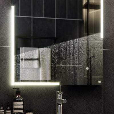 LED Illuminated Landscape Mirror with Demister, Shavers Socket and Touch Sensor Switch