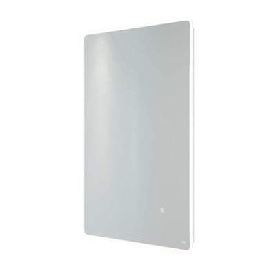 LED Illuminated Portrait Mirror with Demister, Shavers Socket and Touch Sensor Switch