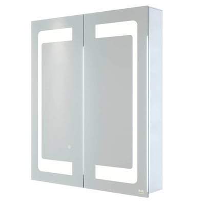 LED Illuminated Mirrored Recessable Cabinet