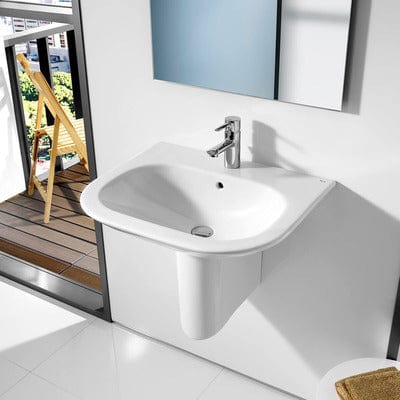 Nexo Wall Hung Cloakroom Basin 1 Tap Hole