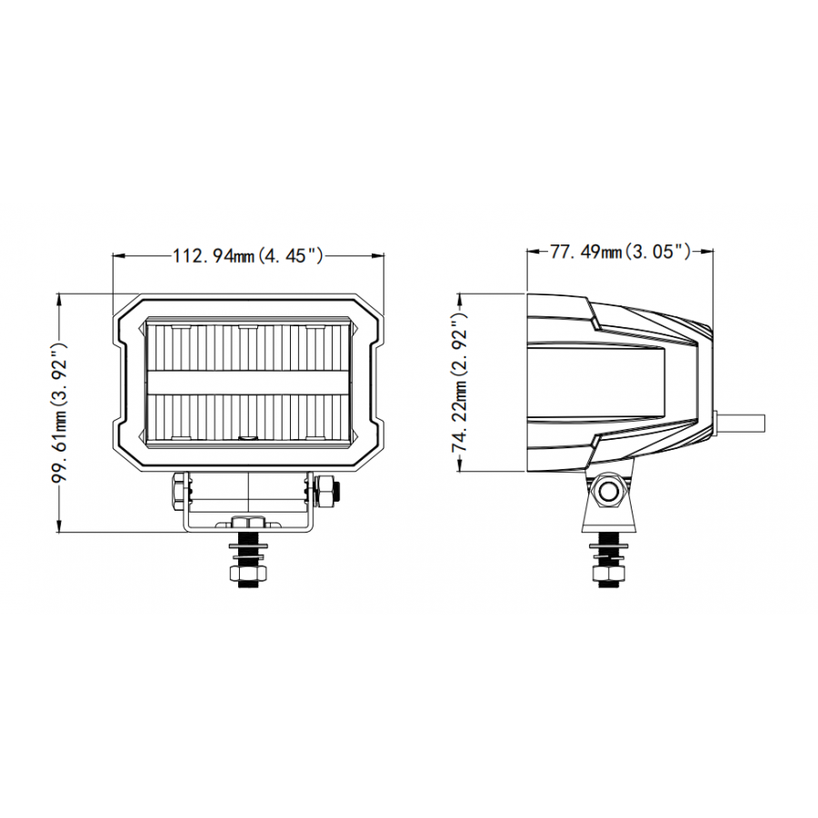 Truck LED OSRAM LED Driving Light with DRL | 2200 Lumens | ECE R149 Approved | 12-24V