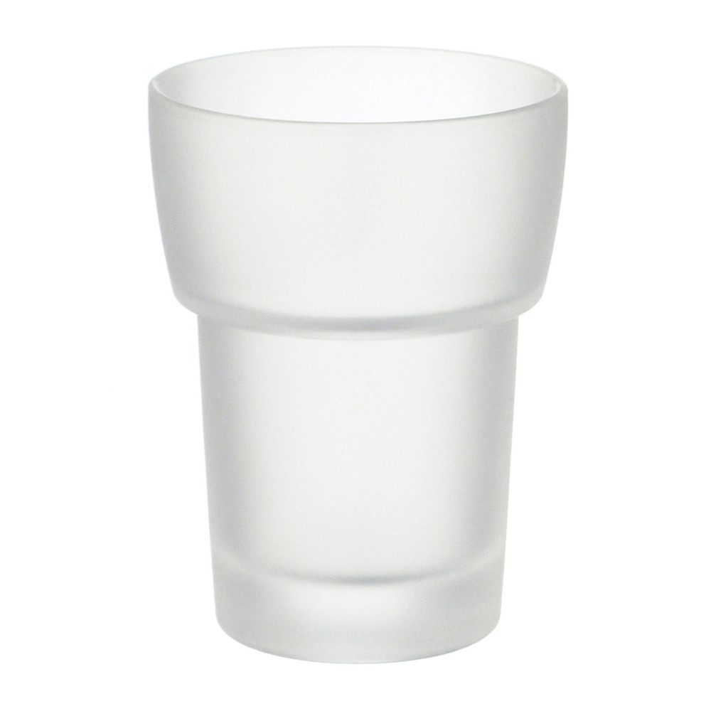 Smedbo Replacement Frosted Glass Tumbler White L349