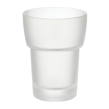 Smedbo Replacement Frosted Glass Tumbler White L349