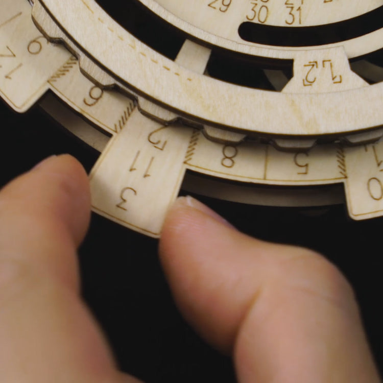Perpetual Calendar Wooden Construction Toy